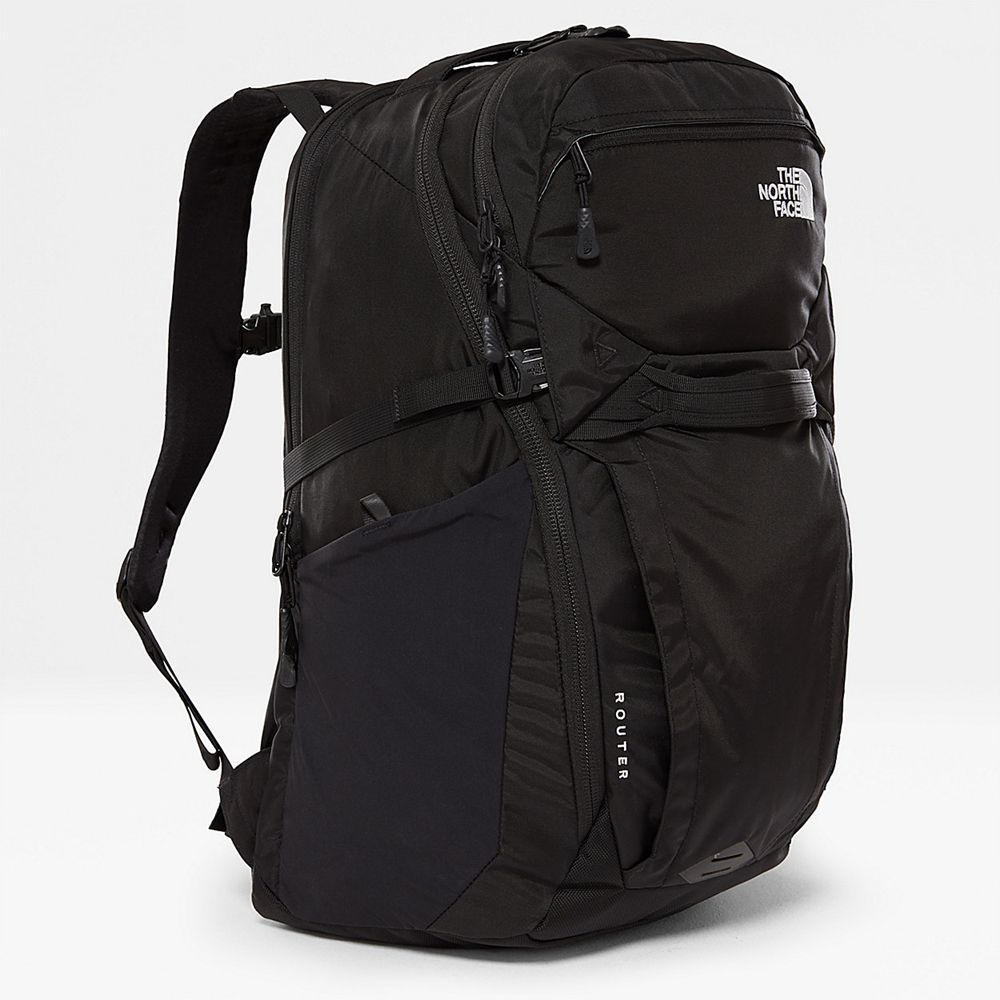 The North Face Backpacks Mens Australia - The North Face Router Black (UIL-930546)